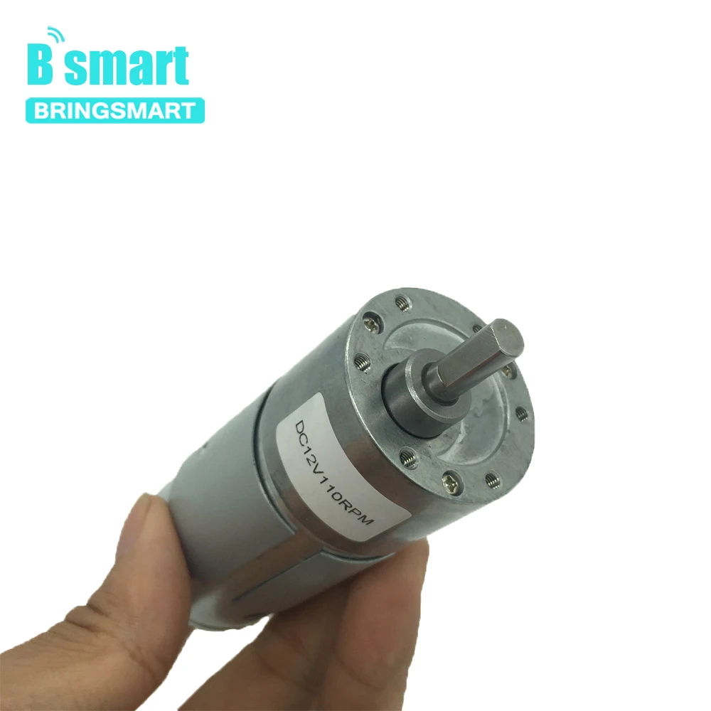 Bringsmart JGB37-550 High Torque 12V DC Motor And DC Gear Motor 6v With DC 12 Volt Reducer Motors Reversed For DIY Motor images - 6