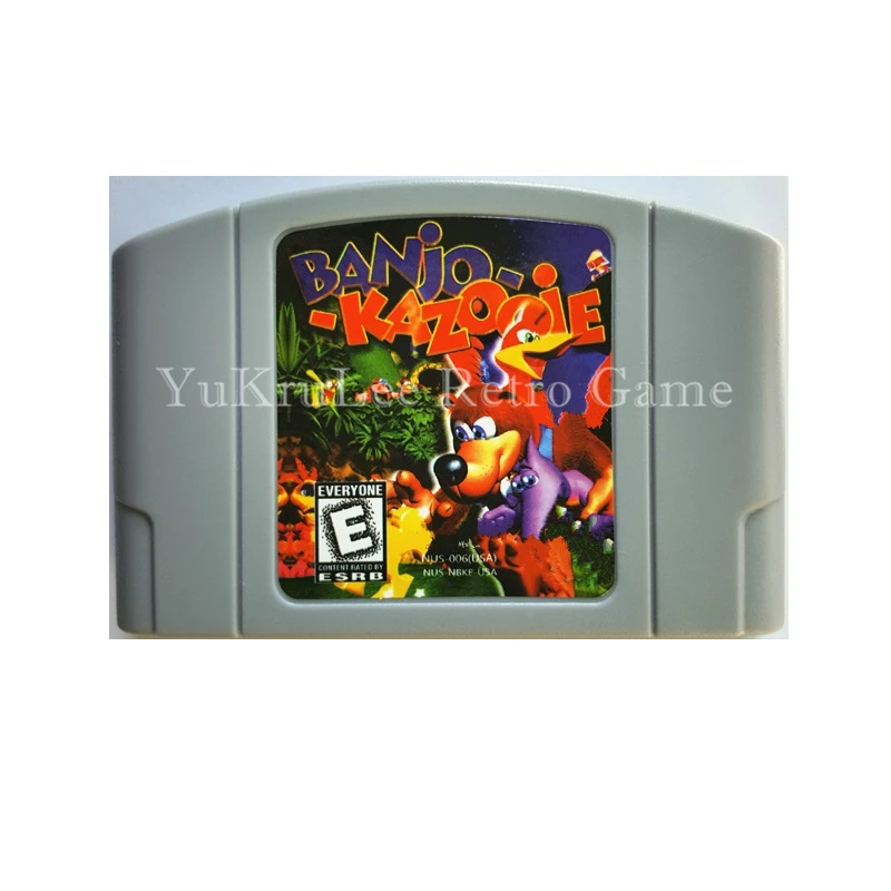 

Banjo-Kazooie Video Game Cartridge Card for 64 Bit Family Game Console US NTSC Version English Language N18