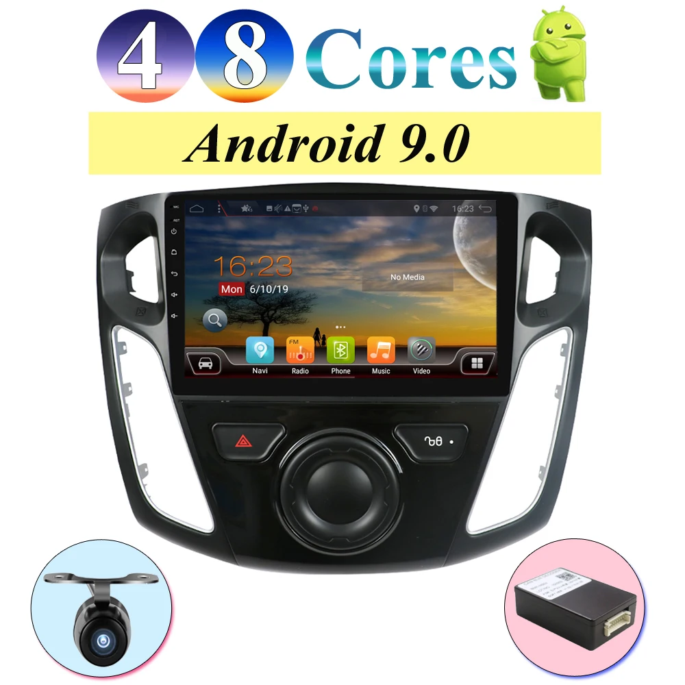 

2din radio central multimidia android 9.0 for Ford Focus 2012-2017 RAM 2G ROM 32G