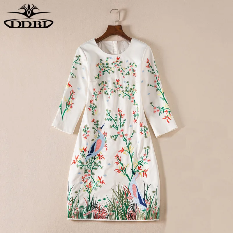embroidery dress for women designer runway dress high quality 2018 20180526