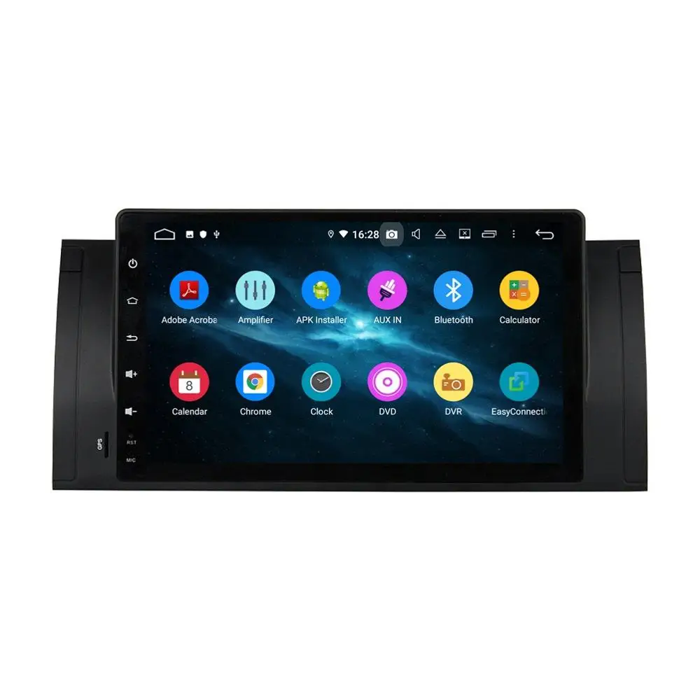 Flash Deal 4GB RAM Octa Core 1 din 9" Android 9.0 Car dvd video Player for BMW M5 E39 X5 E53 GPS RDS Radio Bluetooth 4.2 WIFI Mirror link 2