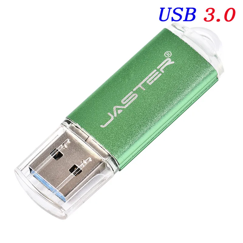 Green Цветной металлический флеш-накопитель USB Flash 3,0 Cle флеш-накопитель USB 3,0 8GB 16GB 32GB 128GB USB3.0, персонализированный логотип для свадьбы - Цвет: Green