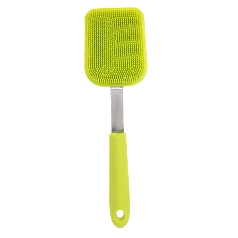 

2018 Multifunctional Silicone Cleaner Long Handle Cleaning Brush Kitchen Cleaner Dish Pan Washing Cleaning Brush Kitchen Tools