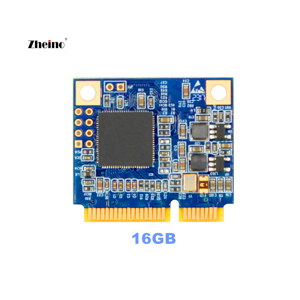 Zheino половина размер mSATA 16 ГБ 32 ГБ 64 ГБ SSD 2D MLC NAND флэш внутренний модуль твердотельный диск для портативных ПК