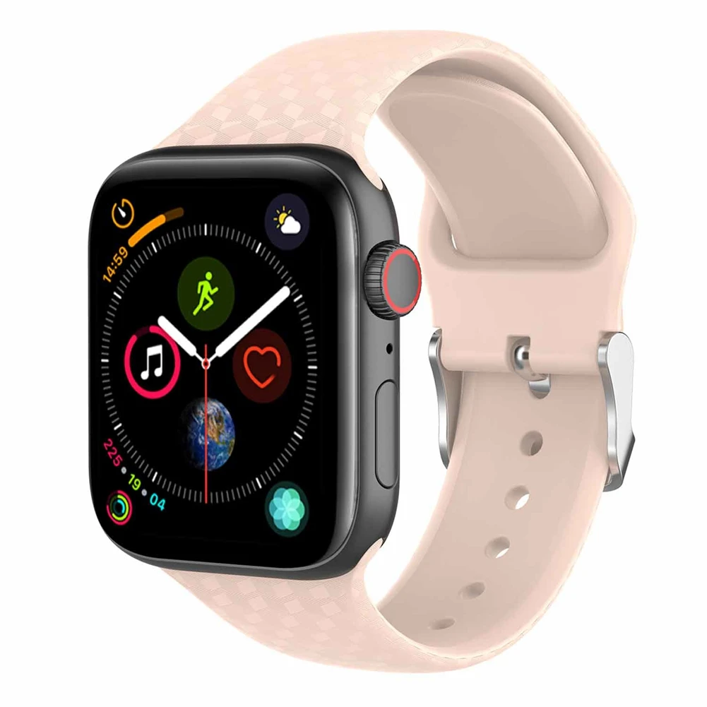 Красочный мягкий силиконовый спортивный ремешок для наручных часов Apple Watch серии 1 2 3 4 38 мм 42 мм резиновый ремешок для наручных часов IWatch, версия Series4