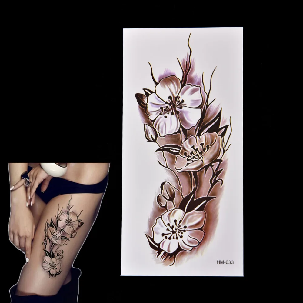 

New Fashion Removable Waterproof Temporary Tattoo Plum Blossom Body Tattoo Sticker Wholesale