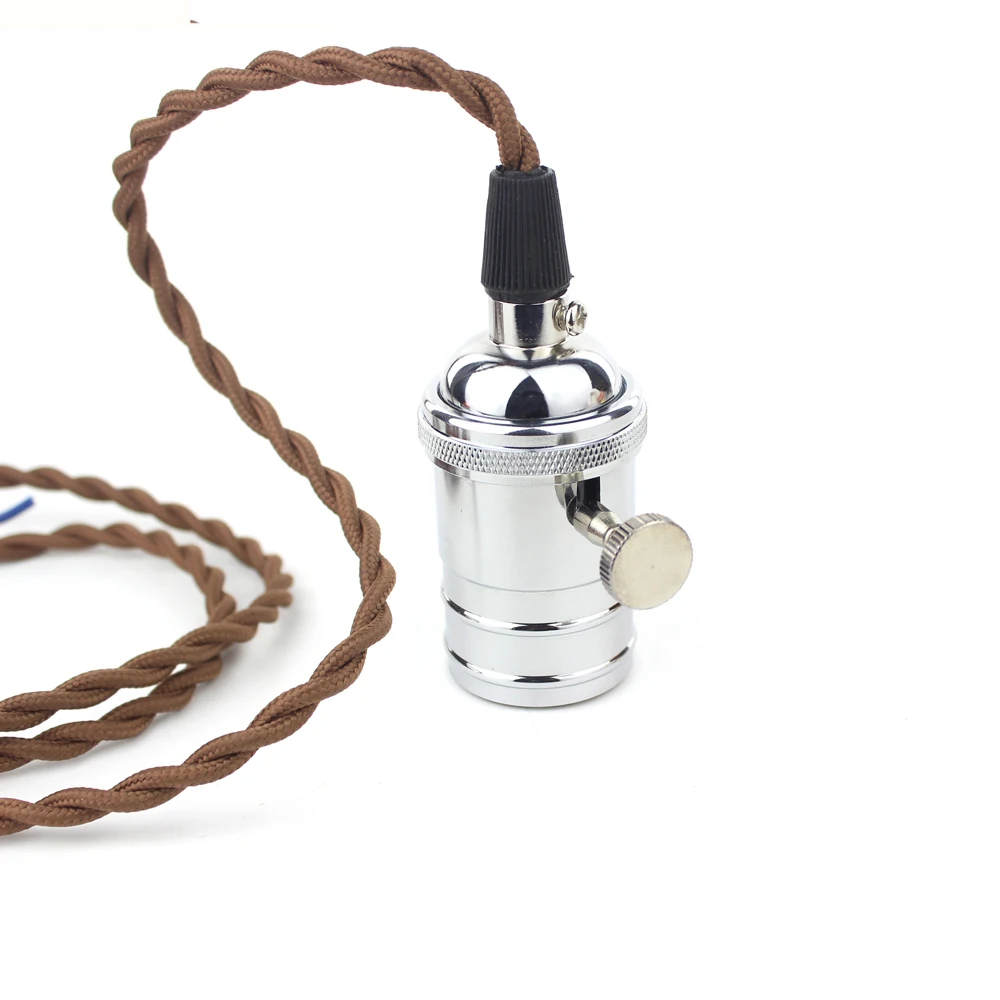 New! High Quality Vintage Pendant Light Holder AC 90 260V E27 With