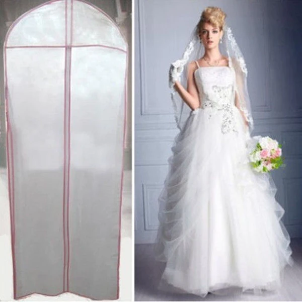 

180*60cm Foldable Bridal Gown Wedding Dress Dust Proof Cover Storage Bag Hot Sale Breathable Large Garment Storage Bag