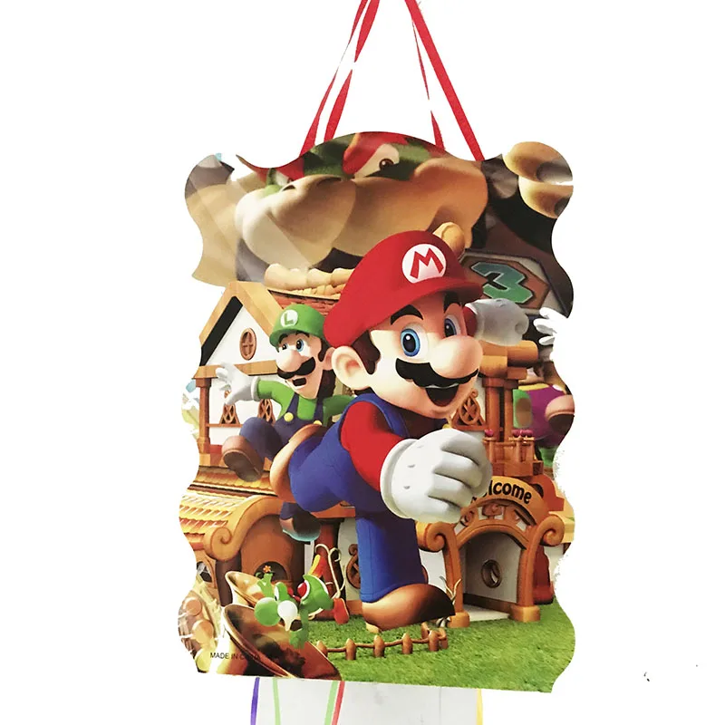 1 компл./лот Mario Bros складной пиньята вечерние украшения игры Забавный День