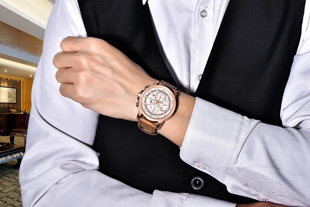 Часы мужские роскошные брендовые Топ спортивные часы многофункциональные кварцевые мужские военные наручные часы Relogio Masculino Pagani Дизайн 2686