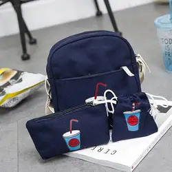 3 шт./компл./комплект, детские рюкзаки с буквенным принтом, школьная сумка для девочек, модная повседневная сумка на плечо для мальчиков