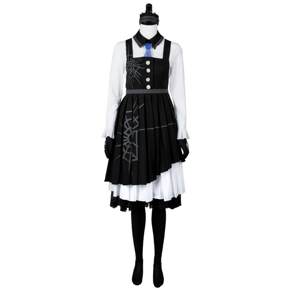 Danganronpa 3 Killing Harmony Kirumi Tojo Maid; костюм для косплея; полный комплект; платье на Хэллоуин; карнавальный костюм; костюм для косплея на заказ