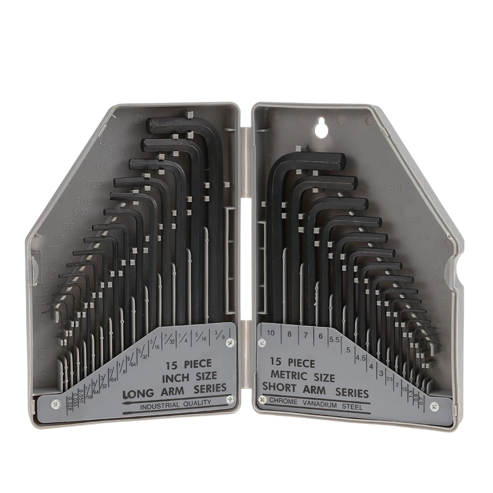 

30PCS Socket Head Wrench Hexagonal Tool Set Durable Steel Material Hand Tool Sets For Bicycle Repair Furniture Assembly