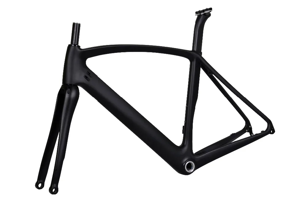 

2018 aero bike frame dengfu New design DI2 compatible, internal rounting carbon road bike frame flat mounting disc brake FM099