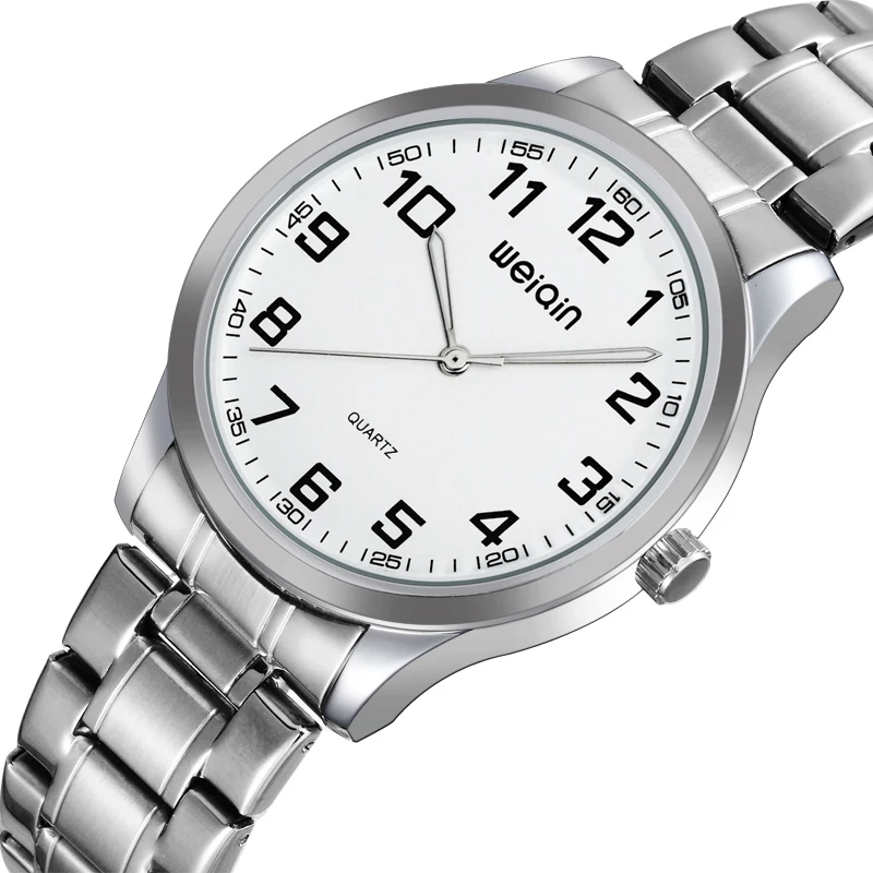

2018 NEW WEIQIN womens Watches Nail Scale Luminous Stainless Steel Band Quartz Watch For Women Hardlex Window Business watchs