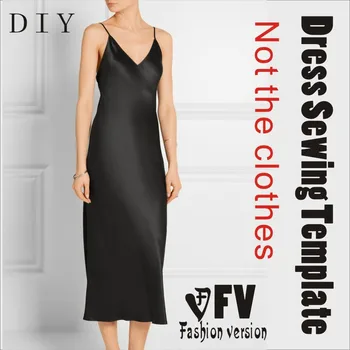 

Clothing DIY The dress Dresses Sewing Pattern cutting drawing Elastic fabric Dress Sewing Template BLQ-260