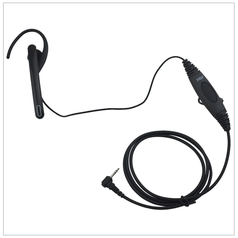 One Wired Radio Earpiece G loop Boom mic Ear Bar Mic PTT Headset 1PIN