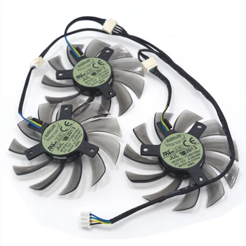 

3Pcs/lot T128010SU 4Pin 0.35A Graphics Card Fan Cooler for Gigabte GeForce GTX770 760 680 as Replacement