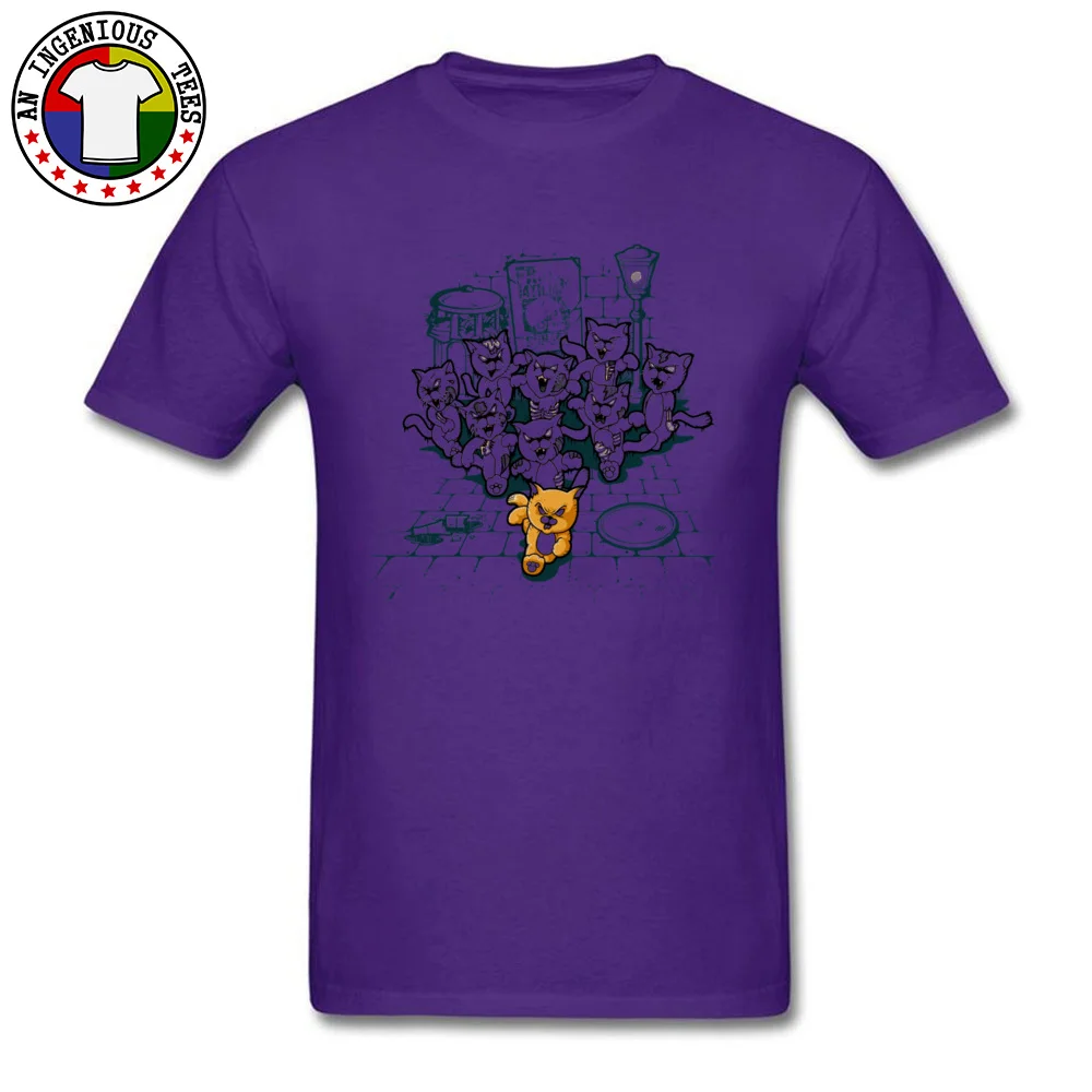 Crazy Casual Tees Short Sleeve for Men 100% Cotton Thanksgiving Day Crewneck T-Shirt Design Tee Shirt Slim Fit 1962 Chevy Impala stylized color 11036 purple