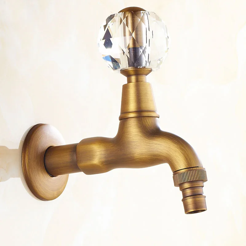 Extra Long Antique Ceramic Wall Mount Garden Faucet Laundry Mop Sink