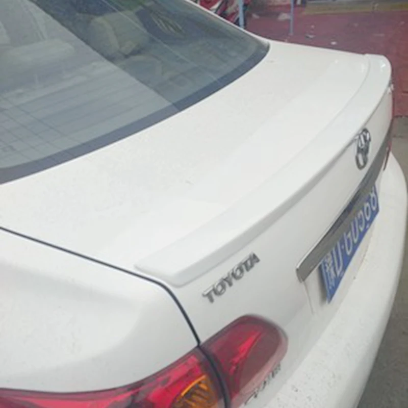 Спойлер на багажник Toyota Corolla пластик ABS неокрашенный цветной задний для 2008 2009 2010