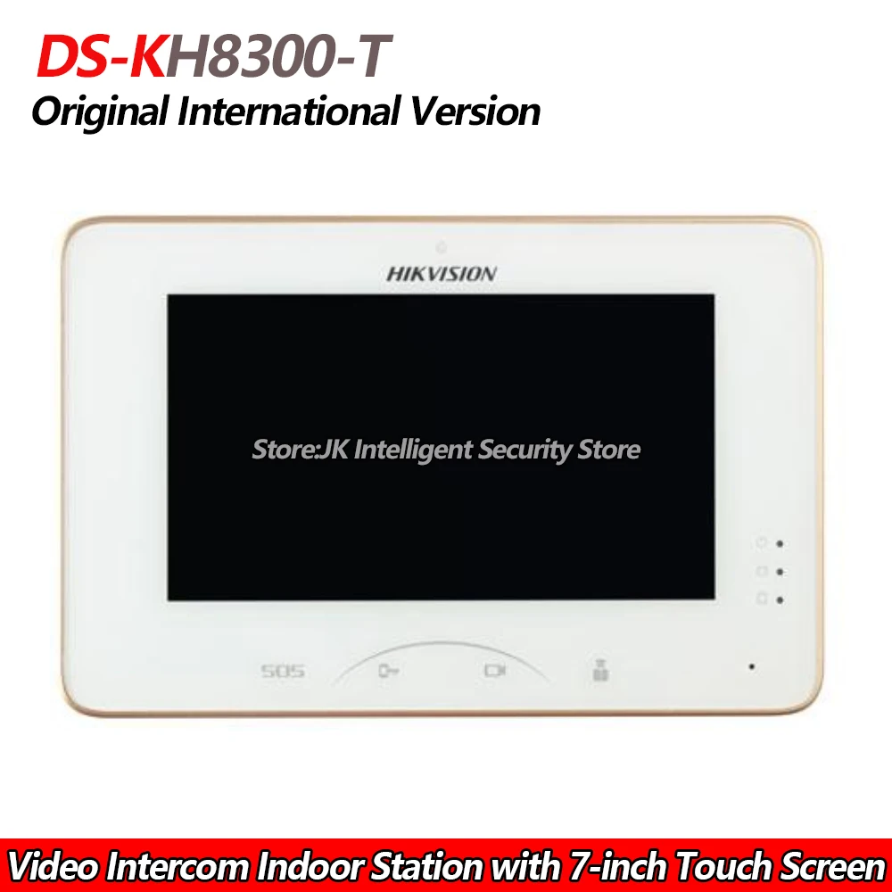 Us 188 0 Hikvision Ds Kh8300 T Video Intercom Indoor Station With 7 Inch Touch Screen 8 Ch Alarm Input Tf Card Slot Wired Intercom In Indoor Monitor