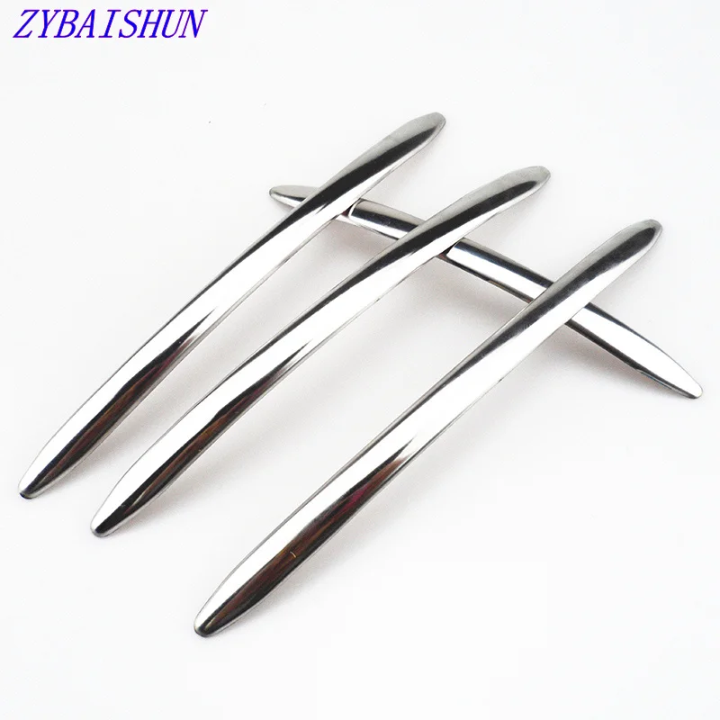  Door Handle Metal Chrome Trim Cover Sticker Ribbon Accessories Car Styling For BMW 5 Series F10 F11