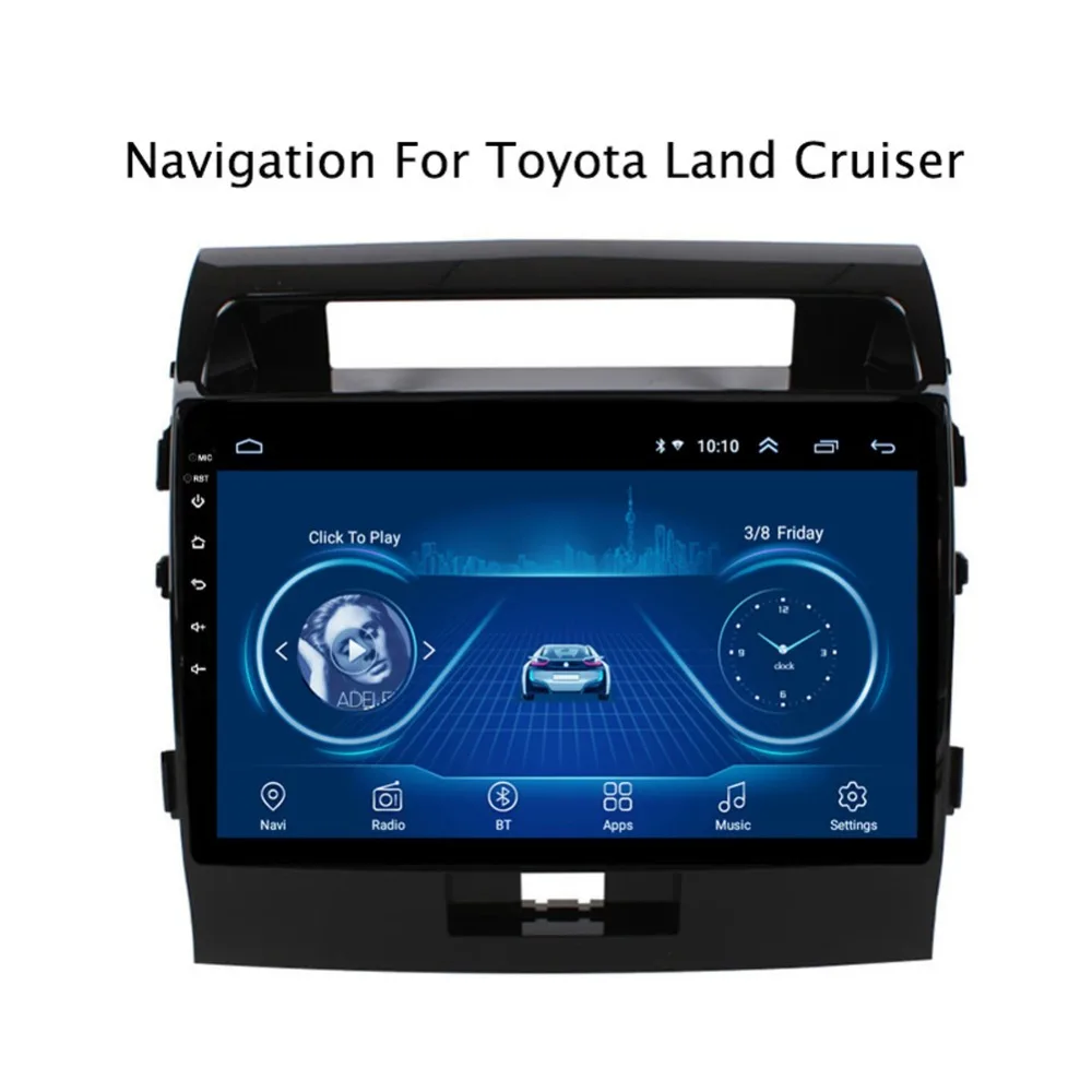 Clearance Super Slim Touch Screen Android 8.1 GPS Navigation for toyota landcruiser LC200  headunit tablets Stereo Multimedia Bluetooth 0