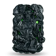 Натуральные товары cuiyu Guan-это не кулоны с чернилами Tsui Guan Gong, кулон с подвеской, ожерелье, yu пилинг, злые ложки, деньги, мужчины