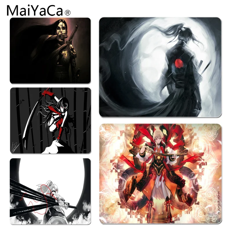 

MaiYaCa In Stocked Japan Samurai Girl Large Mouse pad PC Computer mat Size for 180x220x2mm and 250x290x2mm Small Mousepad