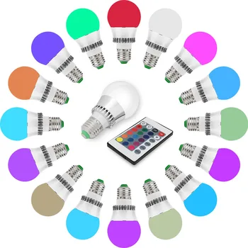 

Adeeing Unique Colorful Changeable RGB LED Spotlight Bulb Christmas Decor Light Lamp with IR Remote Controller