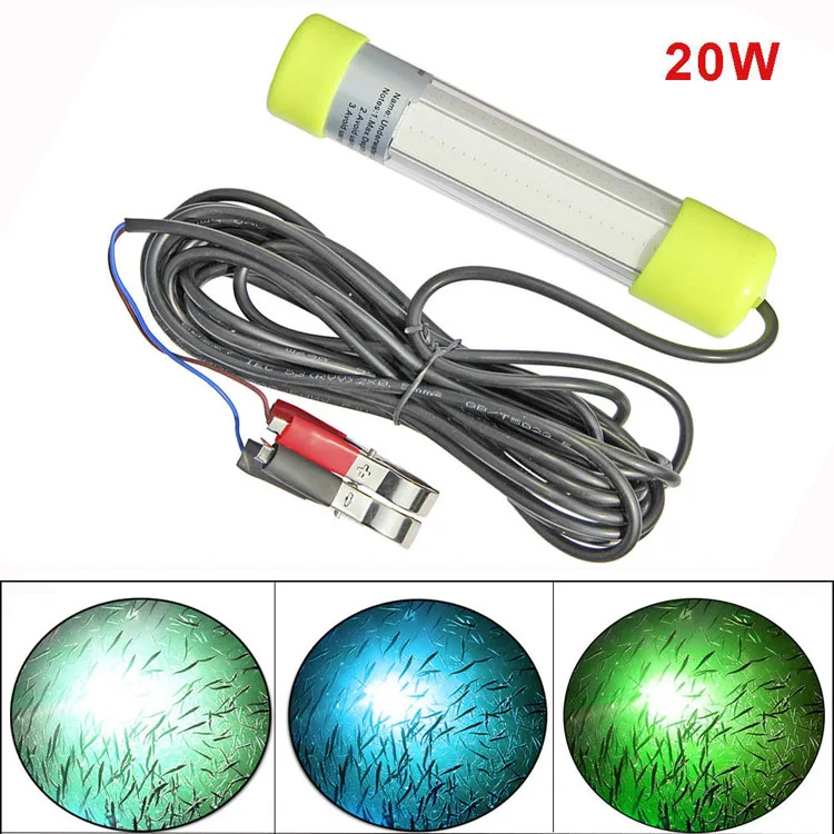 6 м кабель COB 12V синий зеленый белый 8W 20W Светодиодный ложка Minnow рыболовные