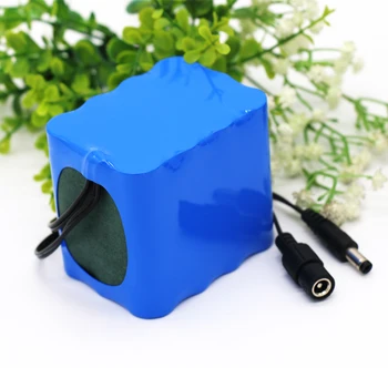 

KLUOSI 12V Battery 3S4P 11.1V 12.6V10Ah Lithium-Ion Battery Pack with 25A Balance BMS for LED Lamp Light Backup Power