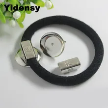 Yidensy 10 шт. основа заколки для волос 18 мм База держатель для эластичных лент Веревка DIY ювелирных изделий фурнитура Аксессуары