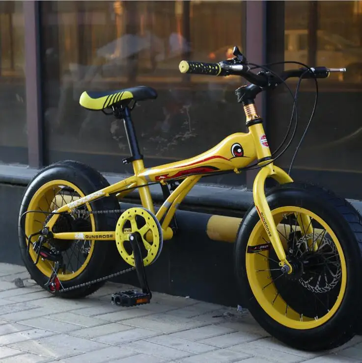 Perfect Snow Bike MTB 16" 7 21 24 27 speed double disc mountain Fat Bicycle Suspension Steel Frame 3" Tire aluminum wheel 20kgs Kids