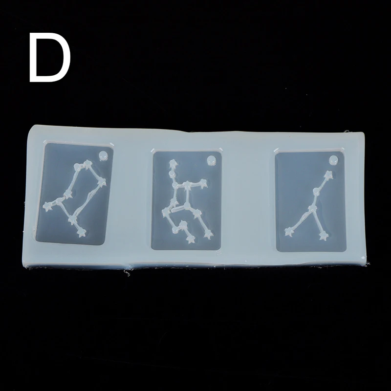 Ручной работы, сделай сам, 12 созвездий, SD, силиконовая форма, ювелирный инструмент, квадратная подвеска, серьги, форма, ремесло, украшение - Цвет: D
