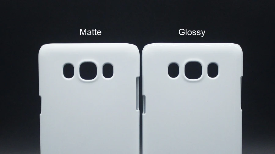 glossy and matte