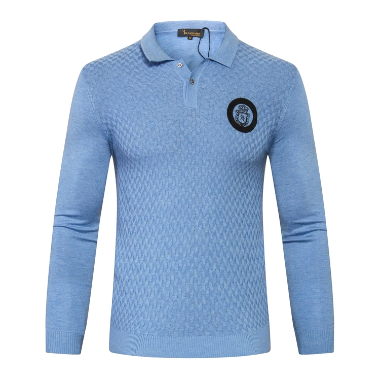 TACE & SHARK миллиардер свитер мужской 2018 Новый стиль Мода Вышивка сплошной цвет Высокое качество шерсти одежды M-5XL Бесплатная доставка