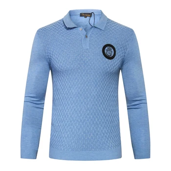 

Billionaire sweater men's new style fashion embroidery solid color Cowhide high quality wool garment M-5XL free shipping