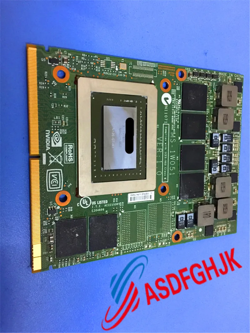 

Original stock FOR MSI GT680DXR GT780 Video Card MS-1W051 GTX570M 100% work perfectly