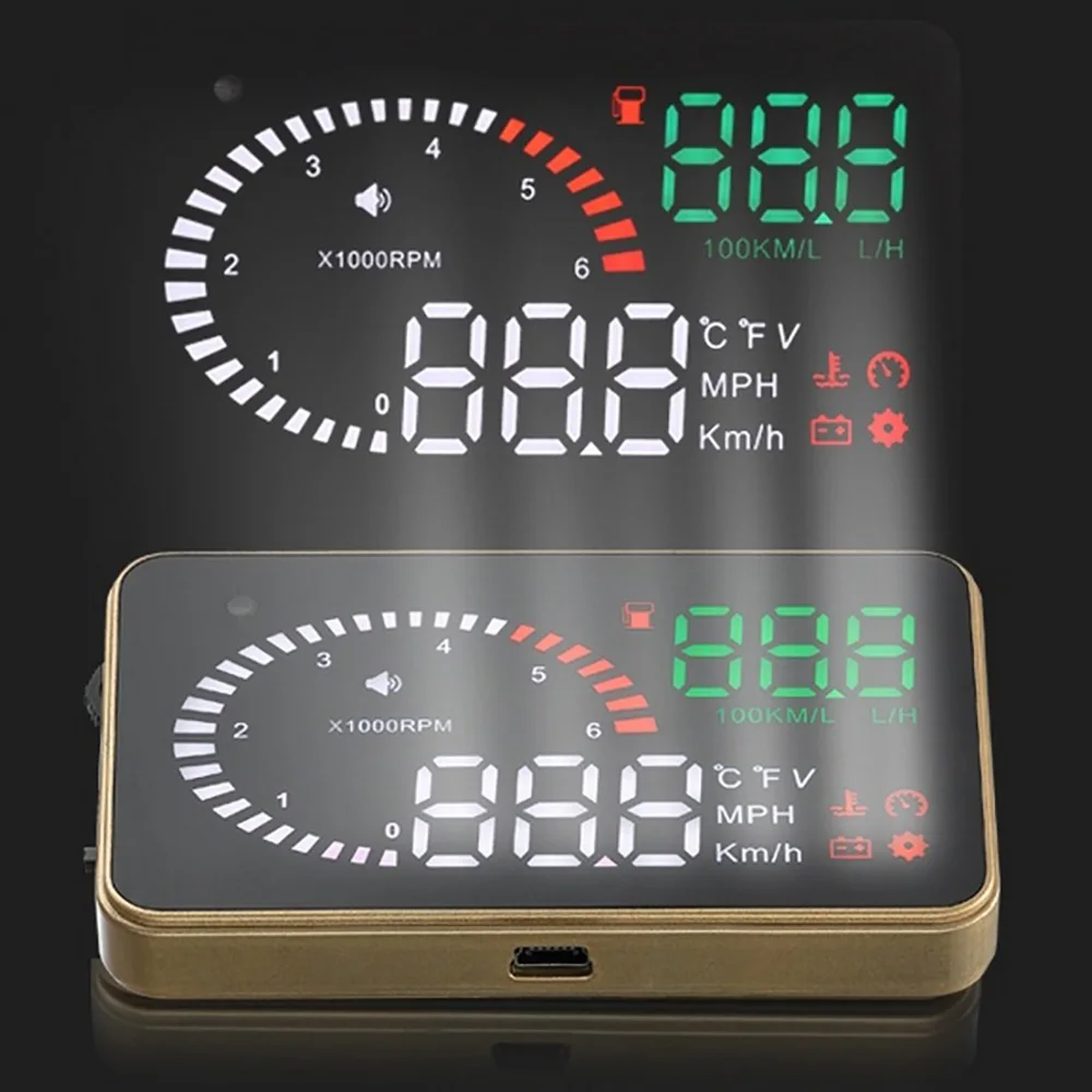 

X6 Car Hud Head Up Display OBD 2 Plug Speedometer Overspeed Car Alarm Auto Windshield Projector Car Electronics
