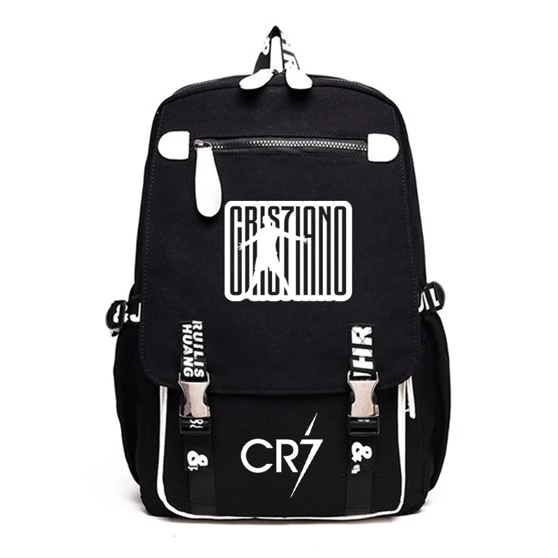 

Casual Cristiano Ronaldo CR7 Rucksack Students Back to College Mochila New High Quality Daily Backpack