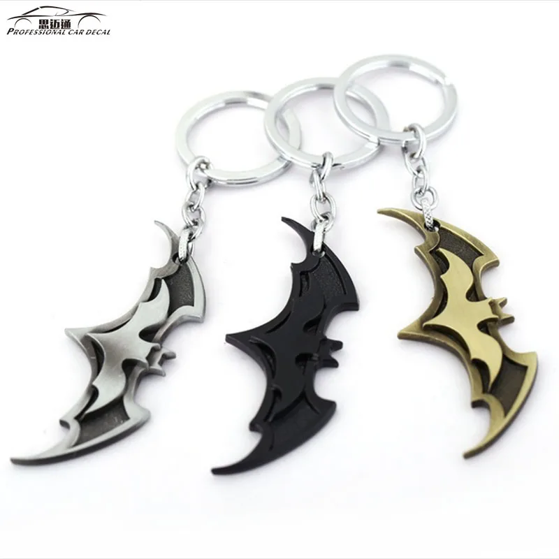 

car bat metal keychain unisex new bat pendant mask keys ring chain ring Alloy auto accessorires motorcycle keychain for audi