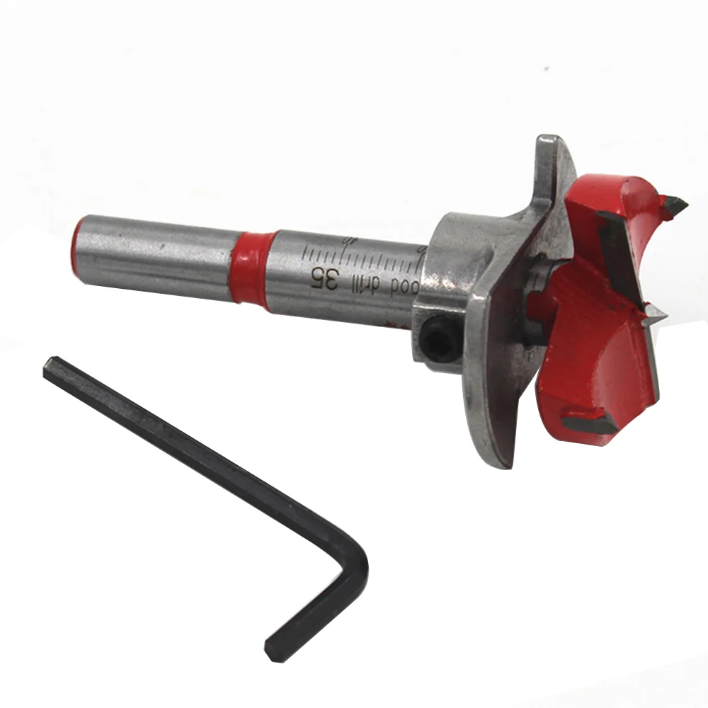 1PC 35mm Auger Drill Bit Wood hinges Cutter Hex Wrench Woodworking Hole opener Saw Woodwork Core Milling Cutter Hinge Hand Tools