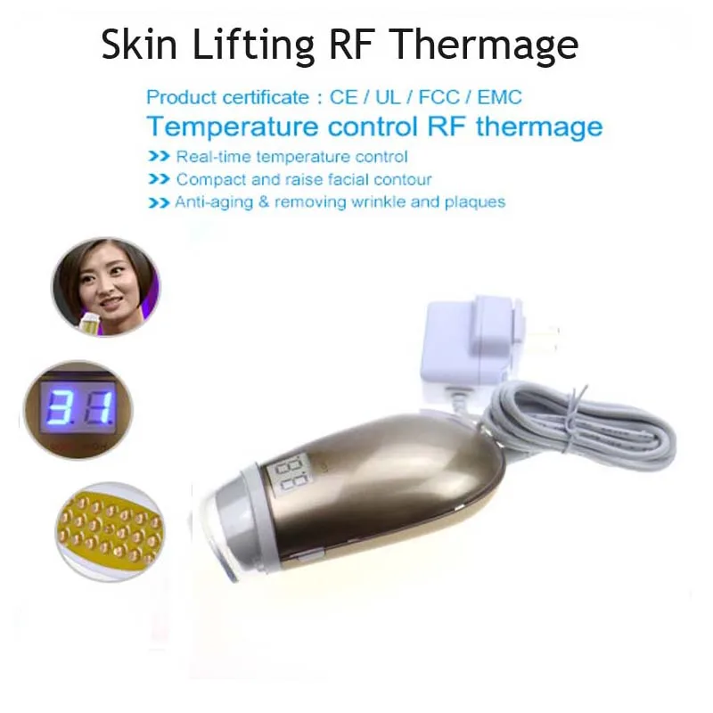 Mini Bipolar rf System Wrinkle Scar Removal Face Collagen Tightening Skin Firming Vibration Facial Beauty Massager Machine