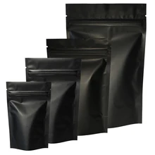 Torby z matowym czarnym opakowaniem torby z zamkiem błyskawicznym torby aluminiowe torba do przechowywania ciepła stojąca torba hurtowa luzem