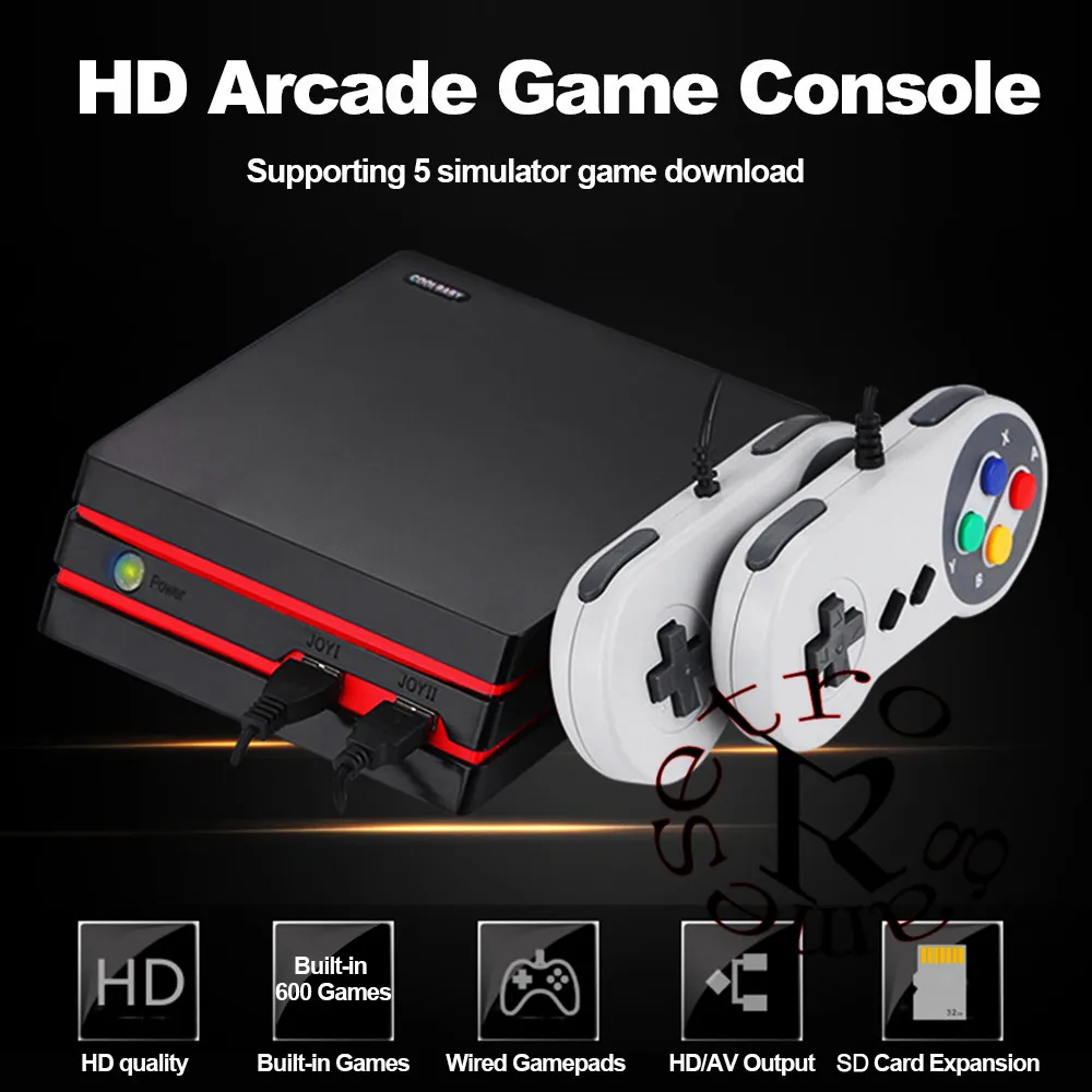 CoolBaby RS 34 HD мини ТВ семейная игровая консоль HDMI 8 бит Ретро видео встроенный 600