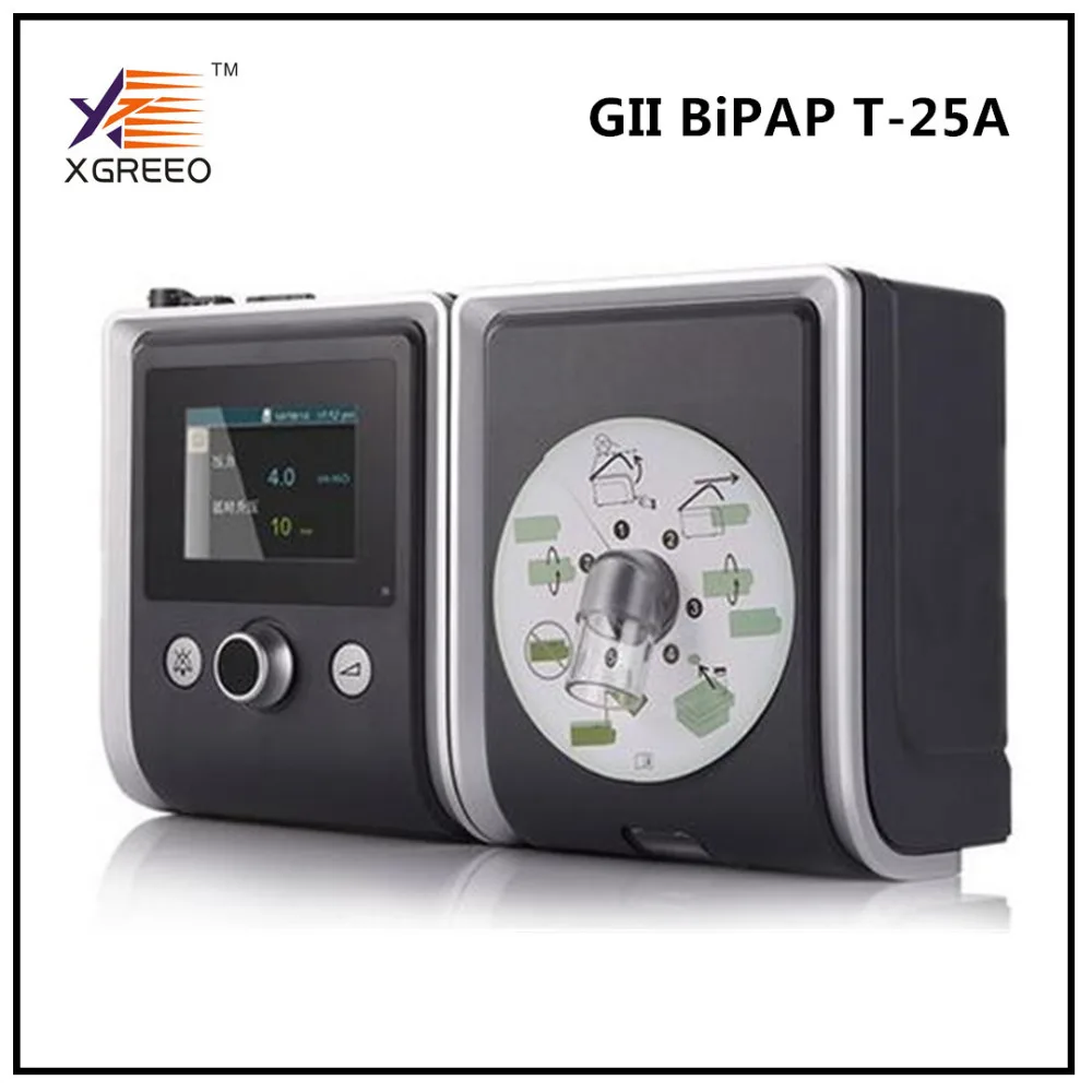 BMC XGREEO BiPAP GII двухуровневый CPAP T-25A переносной медицинский BPAP прибор с увлажнителем маска для сна SPO2 комплект апноэ сна терапия