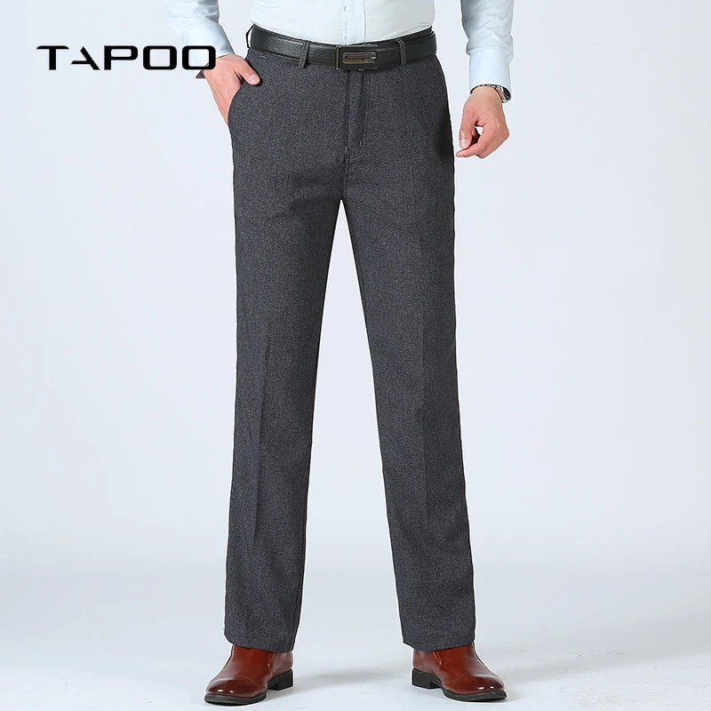 

Men's solid color Linen Classic Casual Pants Mens Business Dress Loose Elasticity high quality Jogger Stretch Long Trousers Male