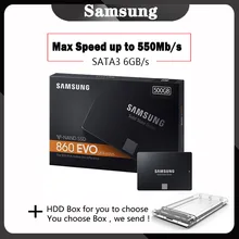 SSD SAMSUNG 860 EVO SSD 1 ТБ 500GB HD ssd жесткий диск HDD 2,5 жесткий диск ssd sata 250GB твердотельный накопитель для ноутбука компьютера ПК